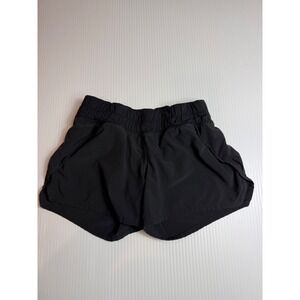 Ivivva Lululemon Girls Black Athletic Running Shorts Size 7 IG7433S